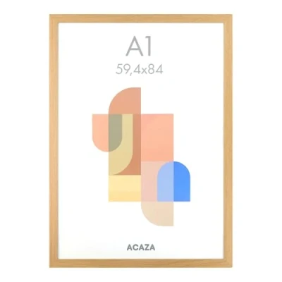 Afbeelding van ACAZA Fotokader A1 59,4 x 84 cm Fotolijst MDF Hout Madison Warme Eik