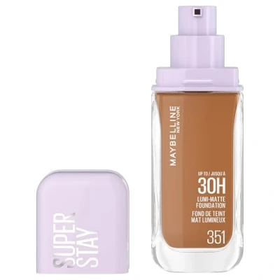 Afbeelding van Maybelline New York Langdurige vloeibare foundation Ultra Resistent Glanzende Matte finish Verrijkt met aminozuren Alle huidtypes Superstay 30H Lumi Kleur: 351 35ml