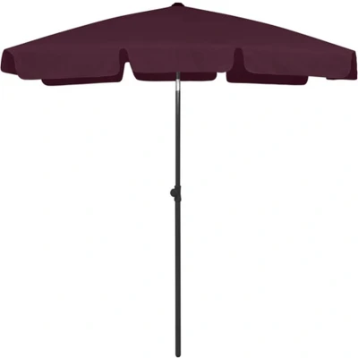 Afbeelding van Strandparasol 180x120 cm bordeauxrood