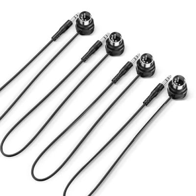 Afbeelding van CME TRS MIDI kabel 4 stuks rechte type A (3,5 mm 1/8 inch) naar DIN 5 polig gebogen, 1 voet / 30 cm perfect voor compacte ruimtes en patching