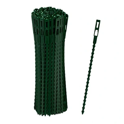 Afbeelding van Relaxdays plantenbinders 17 cm set van 200 planten binddraad opbinddraad groen
