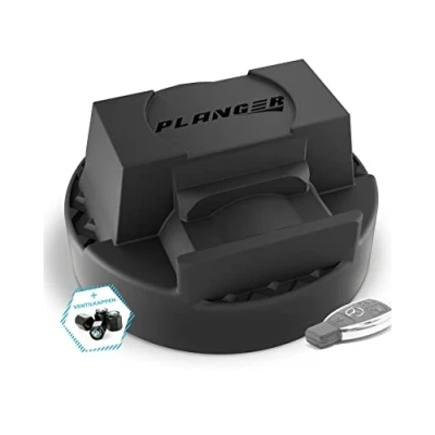 Afbeelding van PLANGER Rubberen pad voor krik + 4 ventieldoppen (voor Mercedes Benz) op beschermt auto&#039;s en SUV&#039;s door vorm rubber