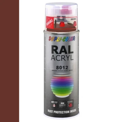 Afbeelding van Dupli Color Ral Acryl 8012 Roodbruin Hoogglans 400 ml