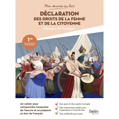 Afbeelding van ISBN Mon Œuvre Au Bac Olympe De Gouges, La Déclaration Des Droits Femme Et Citoyenne boek 64 pagina&#039;s