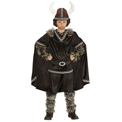Afbeelding van WIDMANN Viking kostuum voor kinderen Deluxe 140 (8 10 jaar) Kinderkostuums