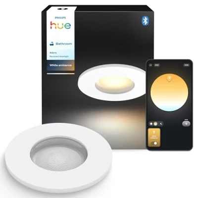 Afbeelding van Philips Hue Adore badkamerinbouwspot warm tot koelwit licht 1 pack wit