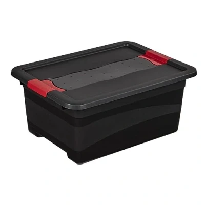 Afbeelding van Transportbox Met Deksel 39x29x17 12 L Zwart Eckhart Keeeper 10844