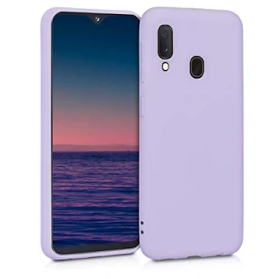 Afbeelding van kwmobile telefoonhoesje geschikt voor Samsung Galaxy A20e Hoesje smartphone Back cover in lavendel
