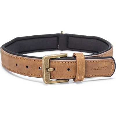 Afbeelding van Beeztees Balacron Ax Honden Halsband Kunstleer Bruin Nekomvang van tot x breedte: 47 57 cm 30 mm