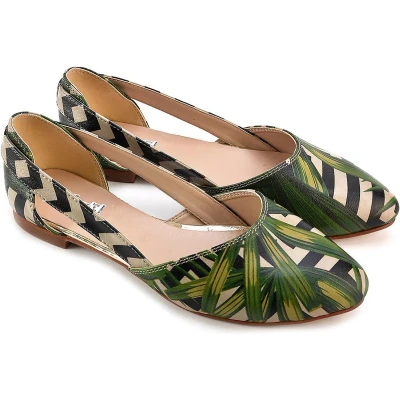 Afbeelding van GOBY Grassprieten Ballerinas Flats Hoge kwaliteit Handmade Meisjesprint Maat 35