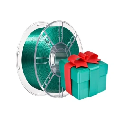 Afbeelding van PLA Plus (PLA+) Shiny Silk filament voor 3D printers 1,75 mm, zijde PLA+ maatnauwkeurigheid +/ 0,02 spoel 1 kg (2,2 lbs) FDM printer (zijdegroen)