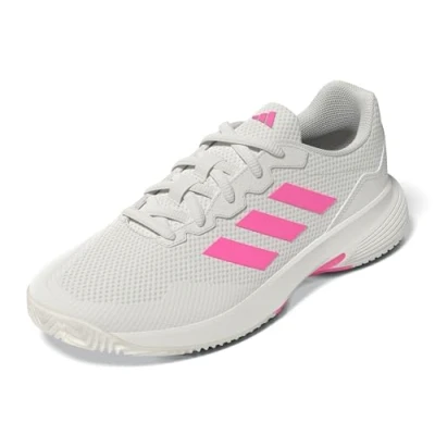 Afbeelding van adidas Performance Gamecourt 2 Tennisschoenen voor alle ondergronden, Dames, Maat: 42 2/3, Core white/lucid pink/core black Textiel/ synthetisch