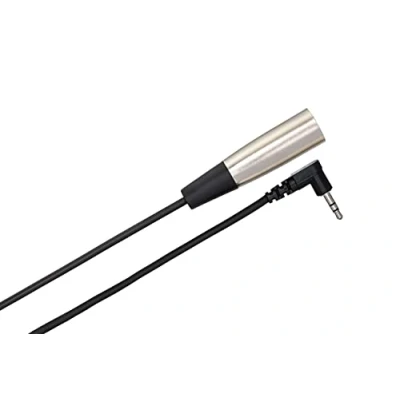 Image de Hosa XVM 115M Câble pour microphone mini phone stereo 3.5 mm mâle angle droit XLR3 4.57 m blindé