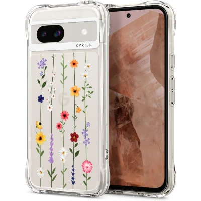 Afbeelding van Spigen Cyrill Cecile Hoesje Geschikt voor Google Pixel 8a Back Cover Flower Garden