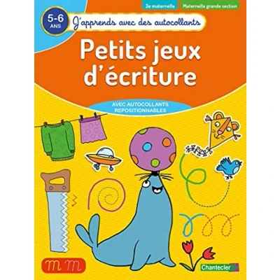 Afbeelding van J&#039;apprends avec des autocollants Petits jeux d&#039;écriture (5 6 a.)