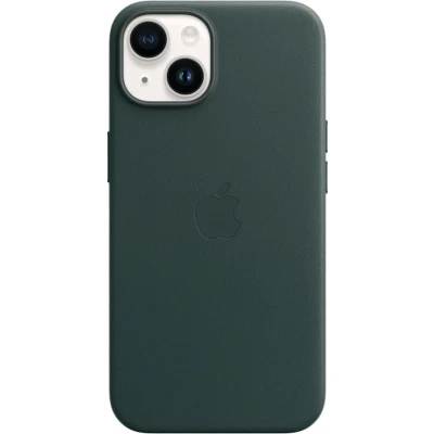 Afbeelding van Apple Magsafe Leren Back Cover Groen iPhone 14 Plus