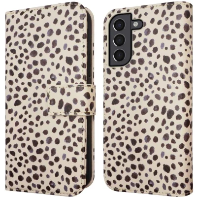 Afbeelding van iMoshion Hoesje Geschikt voor Samsung Galaxy S21 Met Pasjeshouder Design Bookcase smartphone Meerkleurig / Black Blue Stripes