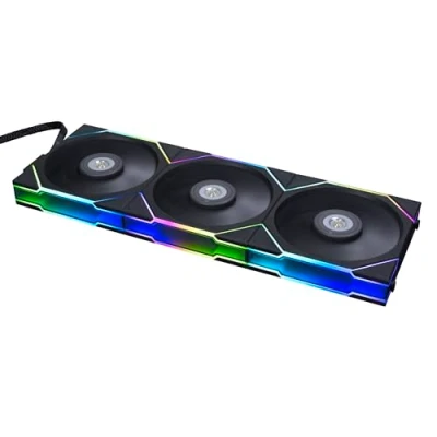 Afbeelding van Lian Li UNI FAN TL 120 RGB Black Ventilatorhuis 3 pack 120mm 90.1 CFM 200 2600 RPM 33 dBA FDB 4 pin PMW incl. controller zwart