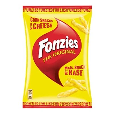 Afbeelding van Fonzies, De ultieme maïssnack met kaas, gebakken en knapperige kaas unieke smaak, 14 x 100 g