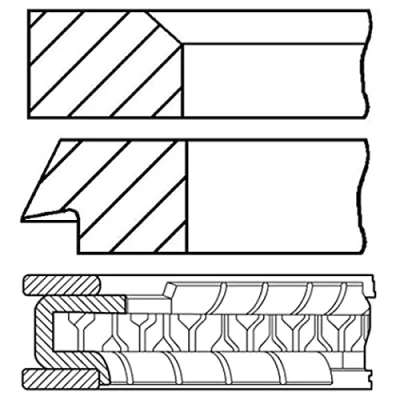 Afbeelding van Goetze Engine Zuigerveren 08 424800 30