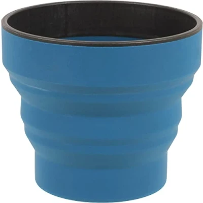 Afbeelding van Lifeventure Opvouwbare beker, uniseks, van siliconen, voor kamperen, reizen en outdoor, marineblauw, één maat