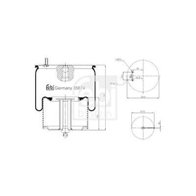 Afbeelding van Febi Bilstein Veerbalg 35674