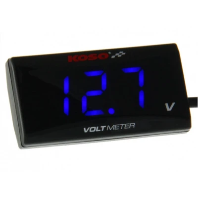 Afbeelding van Voltmeter Koso Super Slim Style 8 18 Volt blauw