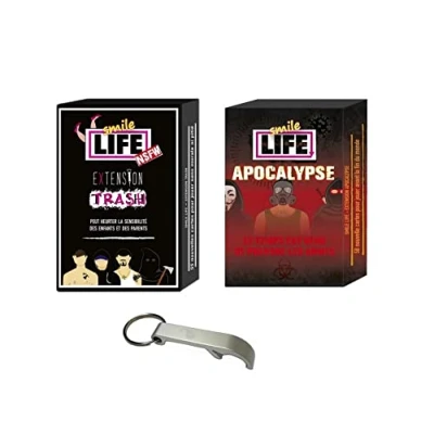 Afbeelding van Set van 2 Franse Smile Life Apocalypse + Trash 1 flesopener (Trash Apocalypse)