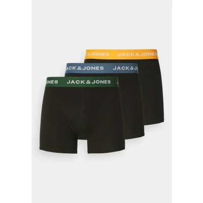 Afbeelding van Jack &amp; Jones Jacgab Trunks 3 PACK Onderbroeken, Heren, Maat: Large, Dark green/black