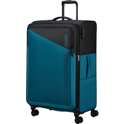 Afbeelding van American Tourister Daring Dash Spinner L EXP black/blue Zachte koffer