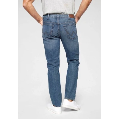 Afbeelding van Wrangler Mid Stone Regular Jeans Heren 98% katoen 2% elastaan Maat W32 X L30