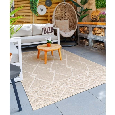 Afbeelding van Bohemian Buitenkleed Retreat Beige 200x290 Cm