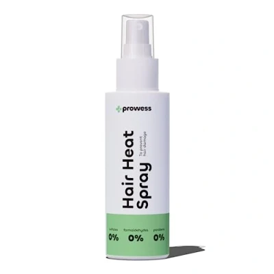 Afbeelding van Prowess Hittebeschermende spray zonder siliconen en sulfaten, 230 C 200 ml hittebescherming voor droog, beschadigd, kroeshaar krullend haar