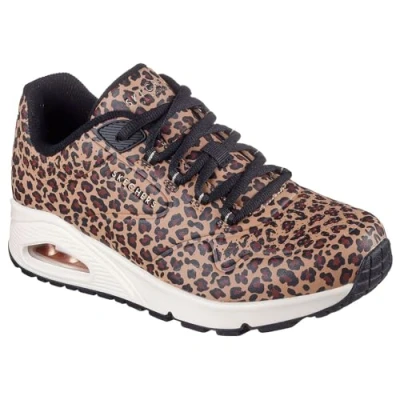 Afbeelding van Skechers UNO Sneakers laag, Dames, Maat: 39, Brown leopard Hoogwaardig imitatieleer