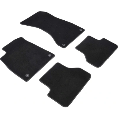 Afbeelding van WALSER Premium 80837 Vloermatset Polyester, PU (Polypropyleen) voor en achter Antraciet/Zwart Op maat gemaakt