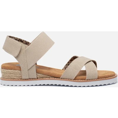 Afbeelding van Skechers Sport UNO Sandalen met plateauzool, Dames, Maat: 39, Natural Textiel