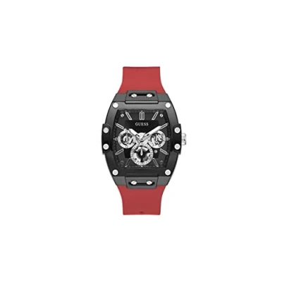 Afbeelding van Guess Horloge, Heren, Maat: One Size, Red