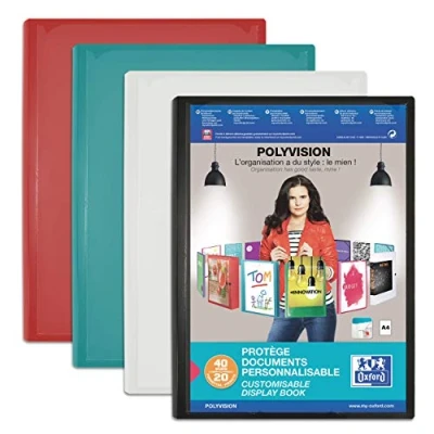 Afbeelding van Elba 100206234 Polyvision Aanpasbare Document Houder 80 Polypropyleen Opaque A4 Willekeurige Kleur