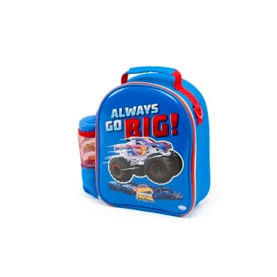 Afbeelding van ODS Hot Wheels, 2 in 1 rugzak met kinderfles, ideaal voor school en kleuterschool, 28 x 23 9 cm, aanbevolen leeftijd + 3 jaar