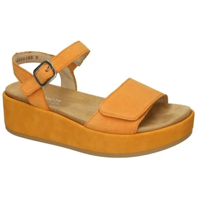 Afbeelding van Remonte Sandalen met sleehak, Dames, Maat: 37, Orange Nubukleer
