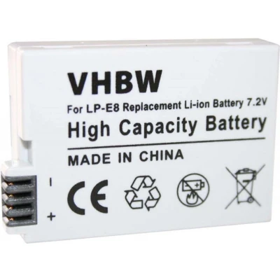 Afbeelding van Camera accu compatibel met Canon LP E8 / 900 mAh