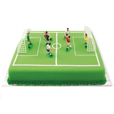 Afbeelding van Voetballers met Goals Taartset