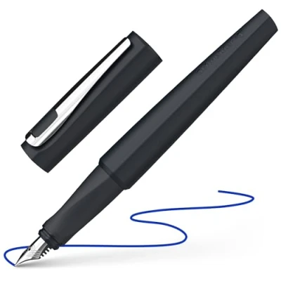 Afbeelding van Schneider Tomo 168821 vulpen (navulbaar met standaard inktpatronen, geschikt voor rechts en linkshandigen) All Black