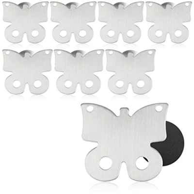 Afbeelding van COM FOUR® 8 x tafelkleedgewichten tafelkleedgewicht van roestvrij staal magneetklem voor tafelkleed ca. 60 g