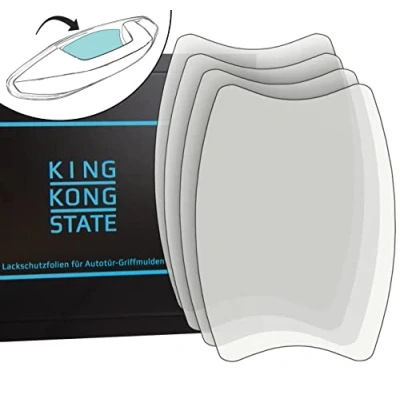 Afbeelding van King Kong State Lakbeschermingsfolieset voor autodeur handgrepen grote beschermende folies ter bescherming tegen krassen transparant