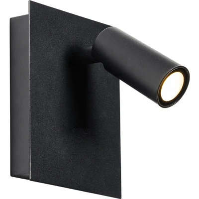 Afbeelding van QAZQA Moderne buiten wandlamp zwart incl. LED IP54 Simon