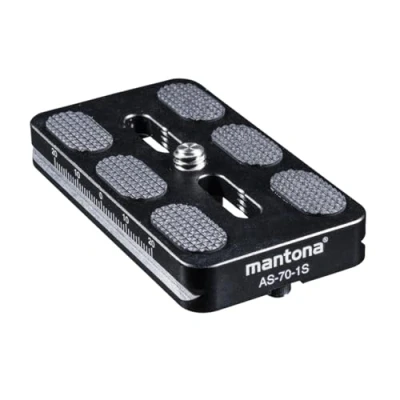 Afbeelding van Mantona AS 70 1S Snelwisselplaat Schroefdraad (buiten)=1/4