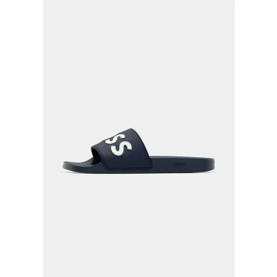 Afbeelding van BOSS KIRK Unisex Muiltjes, Maat: 35, Dark blue five Kunststof