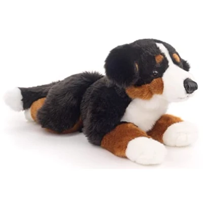 Afbeelding van Uni Toys Liggende Berner Sennenhond 46 cm (lengte) pluche hond knuffeldier
