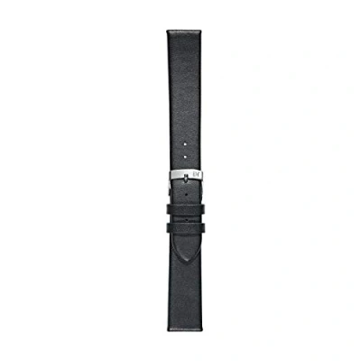 Afbeelding van Morellato Horlogebandje horlogeband X2443 Micra leer Zwart bandbreedte 16.00 mm